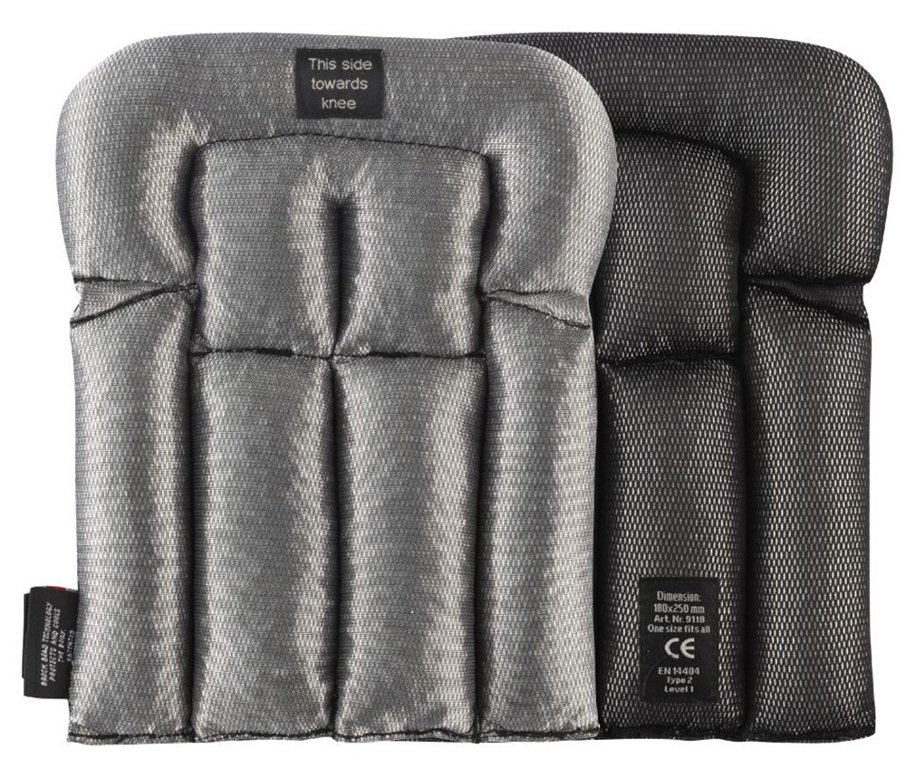 SnickersBodenlegerKniepolsterEN14404Schwarz-Alugrau