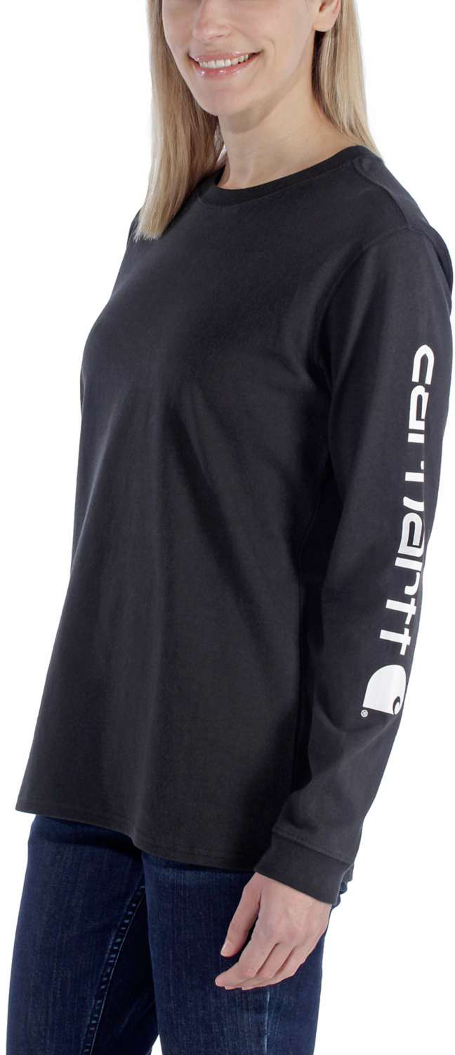 CarharttDamenT-ShirtWorkwearLogoLST-ShirtBlack CarharttDamenT-ShirtWorkwearLogoLST-ShirtBlack
