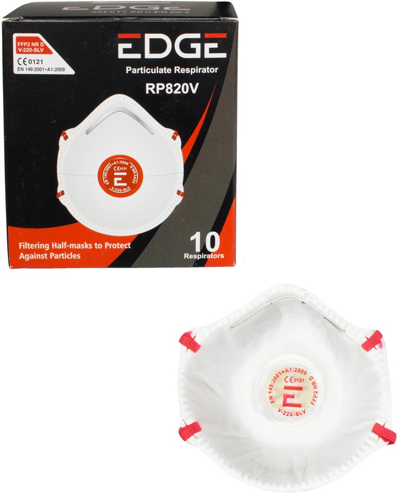Edge-DynamicSafetyMundschutzEinwegmaskP2mitAusatem-VentilRP820VEdgeCupRP820V