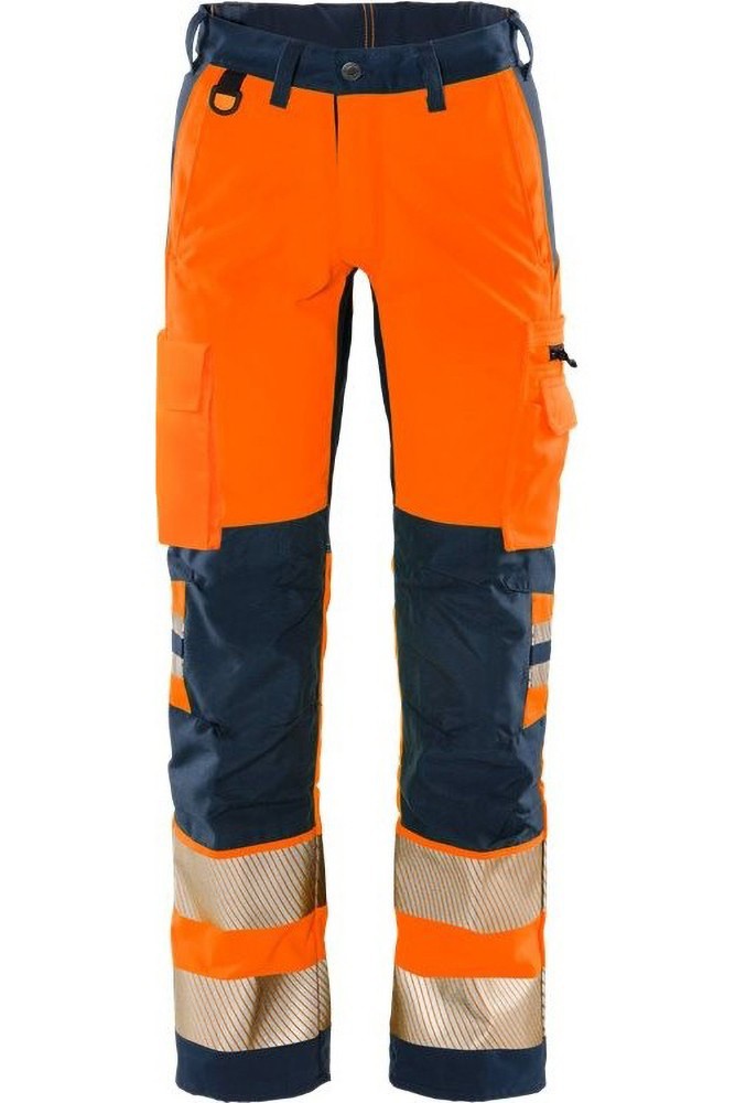FristadsHighVisStretch-HoseKlasse22712PLUWarnschutz-OrangeMarine-C44