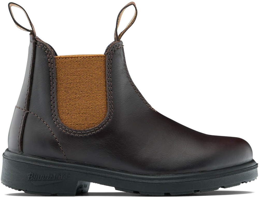 BlundstoneKinderStiefel2591BrownLeatherwithToffeeElasticKids