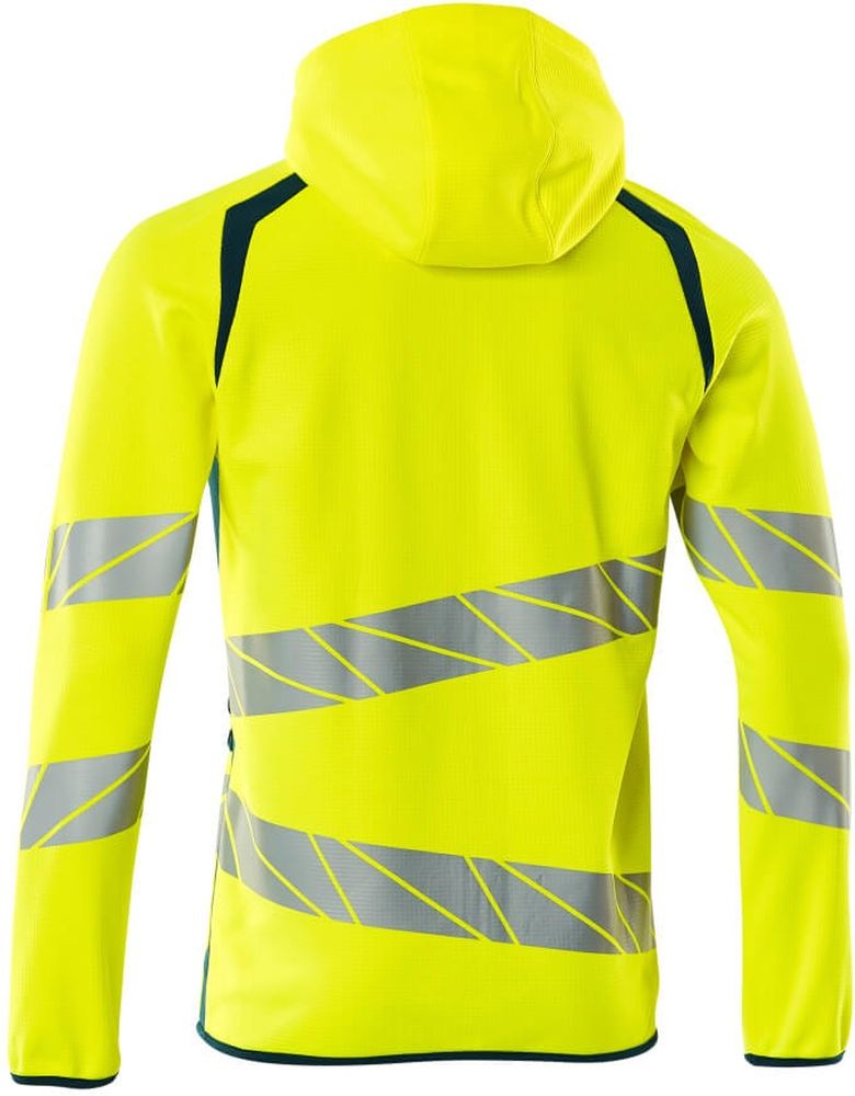 MascotKapuzensweatshirtmitReiverschlussAccelerateSafe19284-781Hi-visGelbDunkelpetroleum-XXL