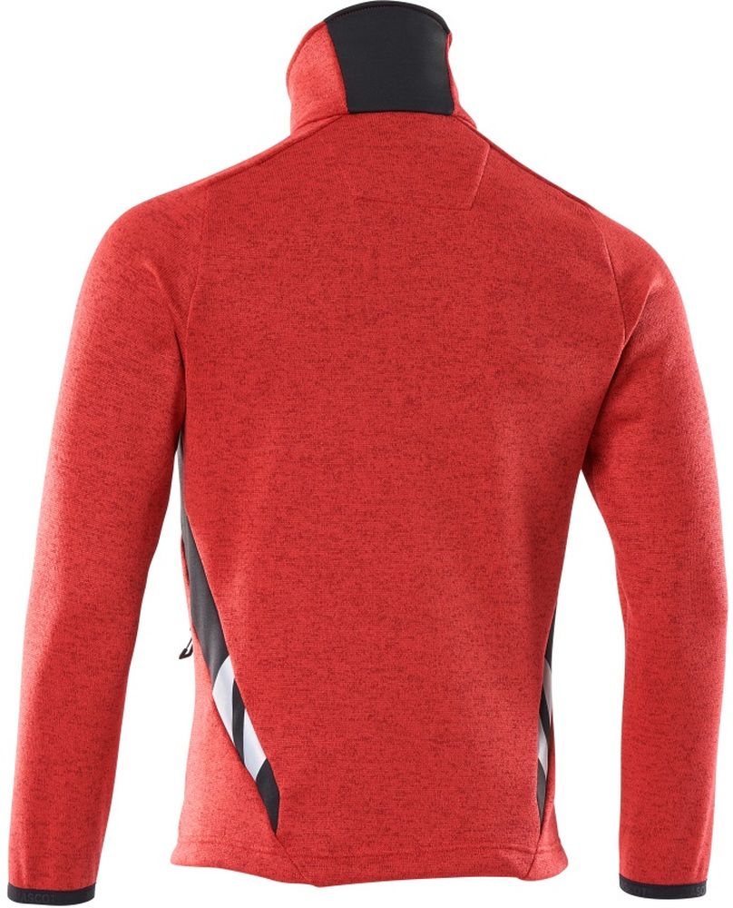 MascotStrickpullovermitReiverschlussAccelerate18105-951VerkehrsrotSchwarz-XXL