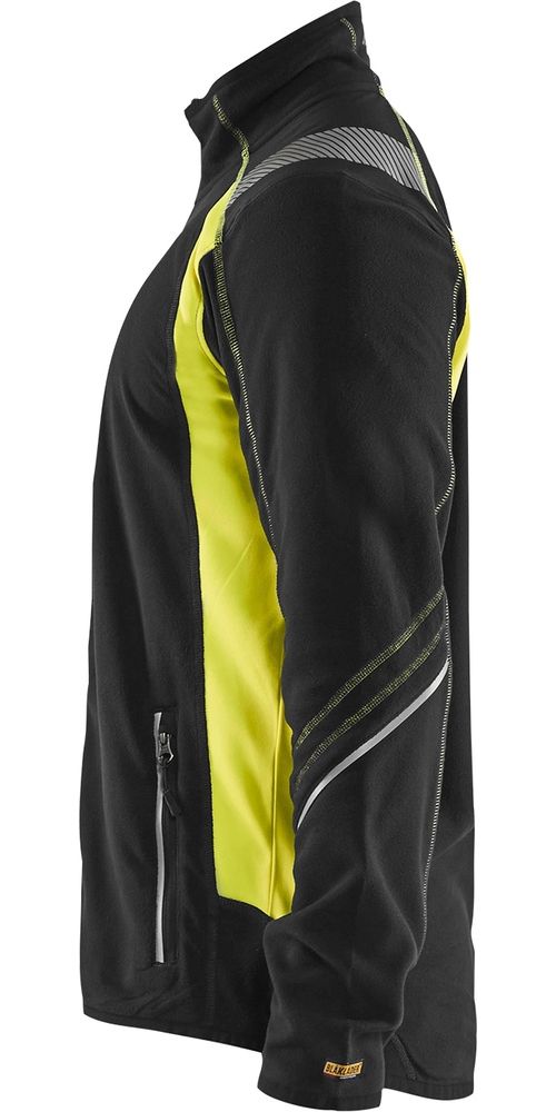 BlklderArbeitsjackeMicrofleeceJacke49931010SchwarzHighVisGelb-4XL