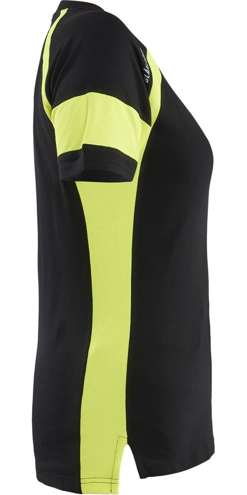 BlklderDamenT-ShirtmitHighVis35241030SchwarzHighGelb-L