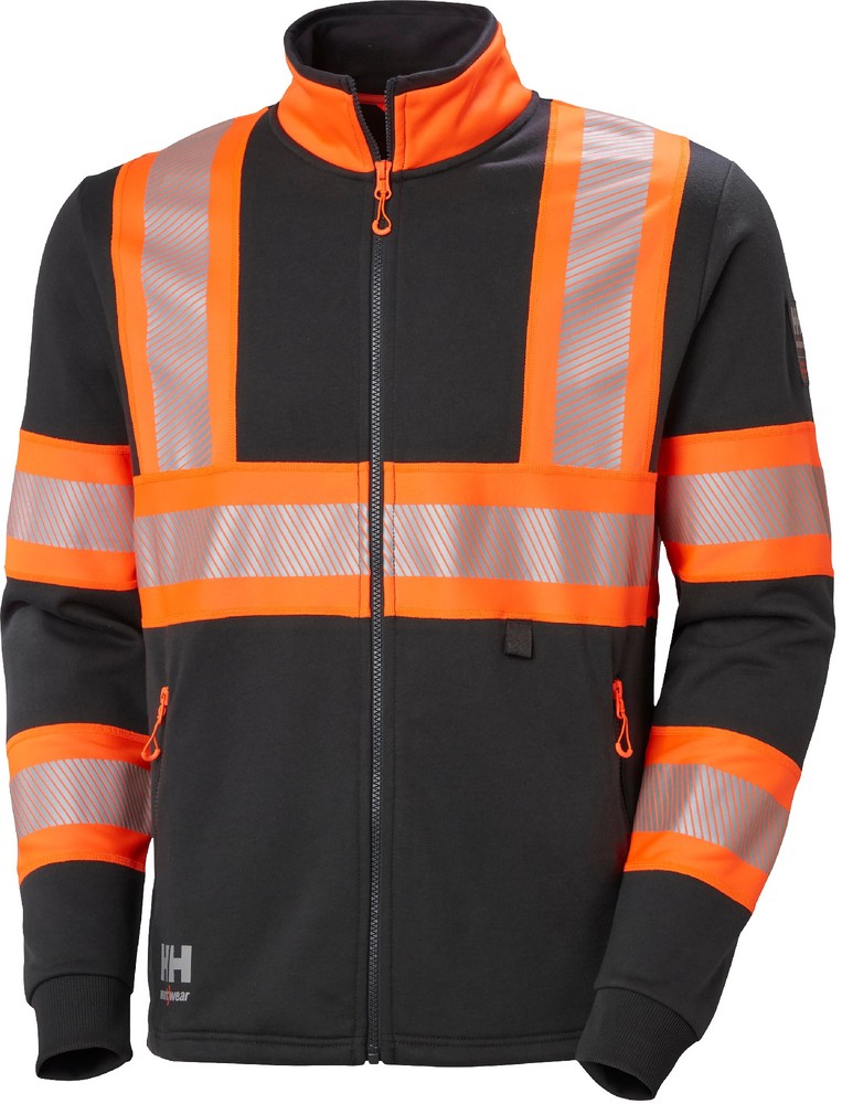 HellyHansenIcuZipSweatshirtOrangeEbony-XS
