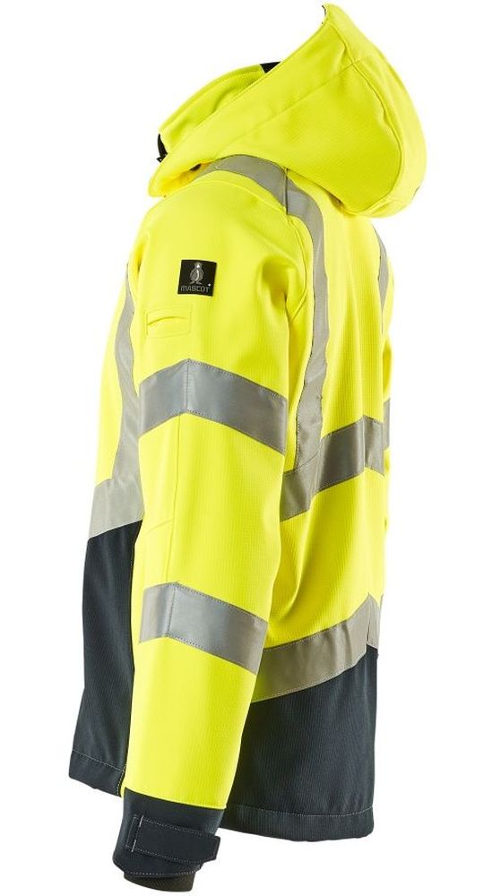 MascotSoftshellJackeBlackpoolSafeSupreme15502-246Hi-visGelbSchwarzblau-XXL