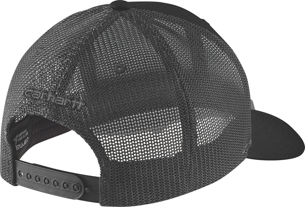 CarharttTwillMesh-BackLogoPatchCap105216Black CarharttTwillMesh-BackLogoPatchCap105216Black