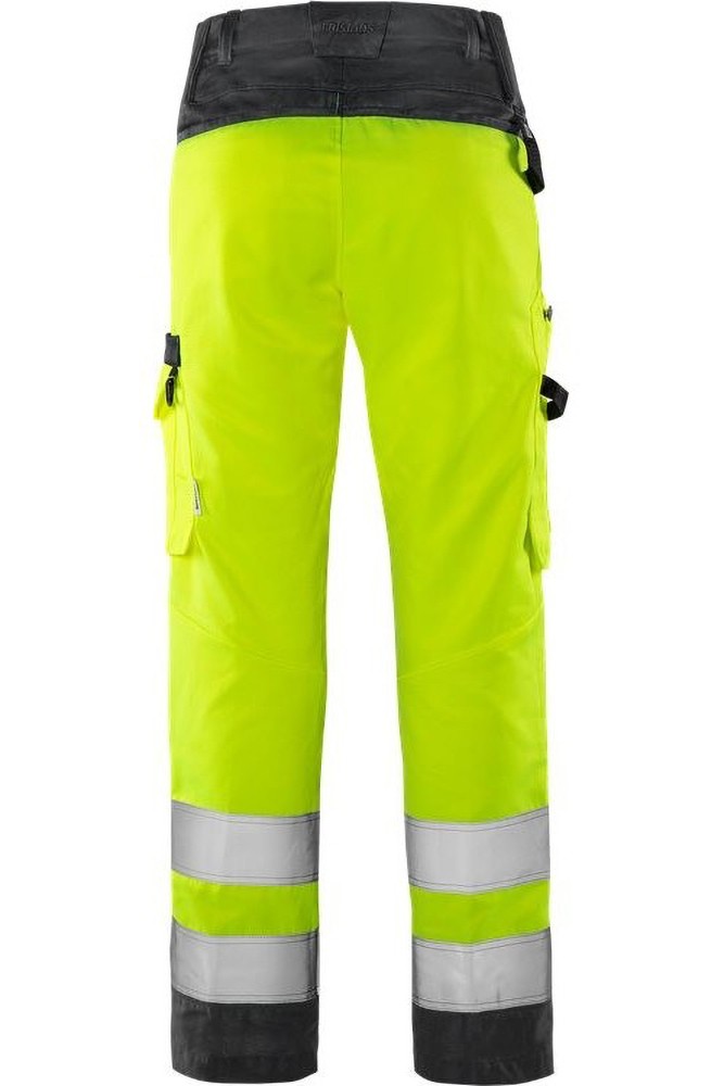 FristadsHighVisGreenHoseDamenKl22642GPLUWarnschutz-GelbSchwarz-34