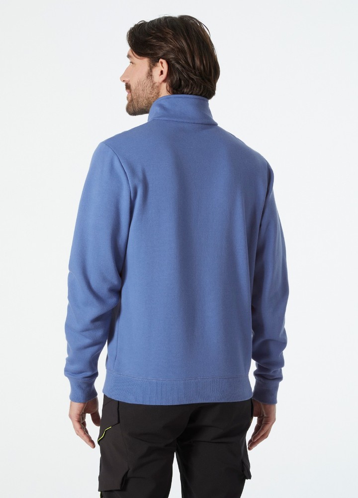 HellyHansenClassicHalfZipSweatshirtStoneBlue-XS