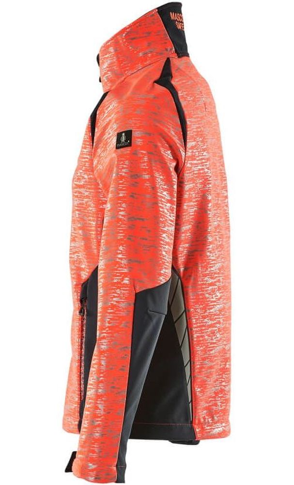 MascotDamenSoftshellJackeAccelerateSafe19212-291Hi-visRotSchwarzblau-XXL