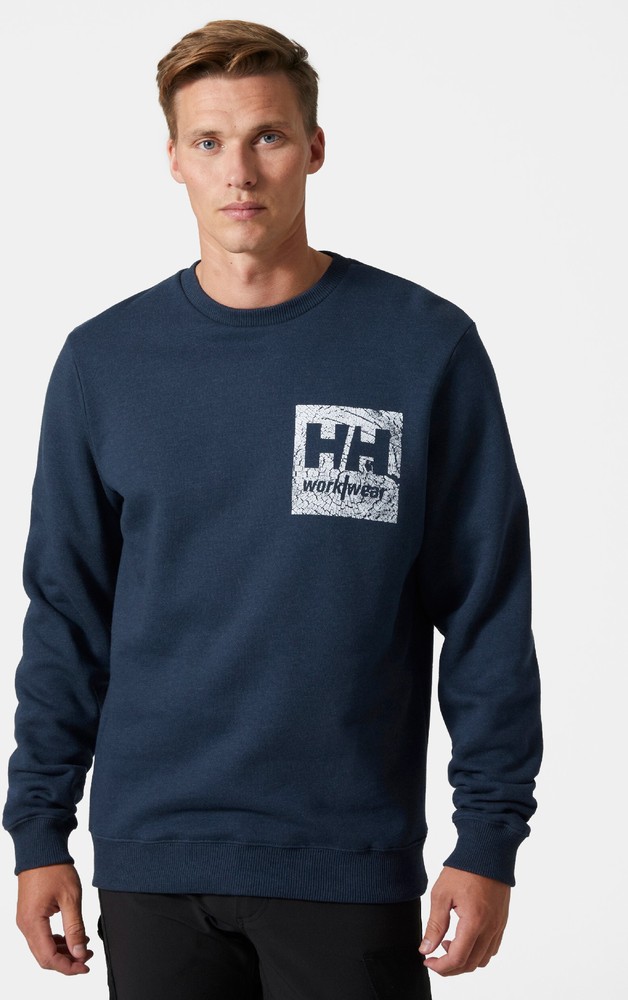 HellyHansenLogoSweatshirtNavy-XS