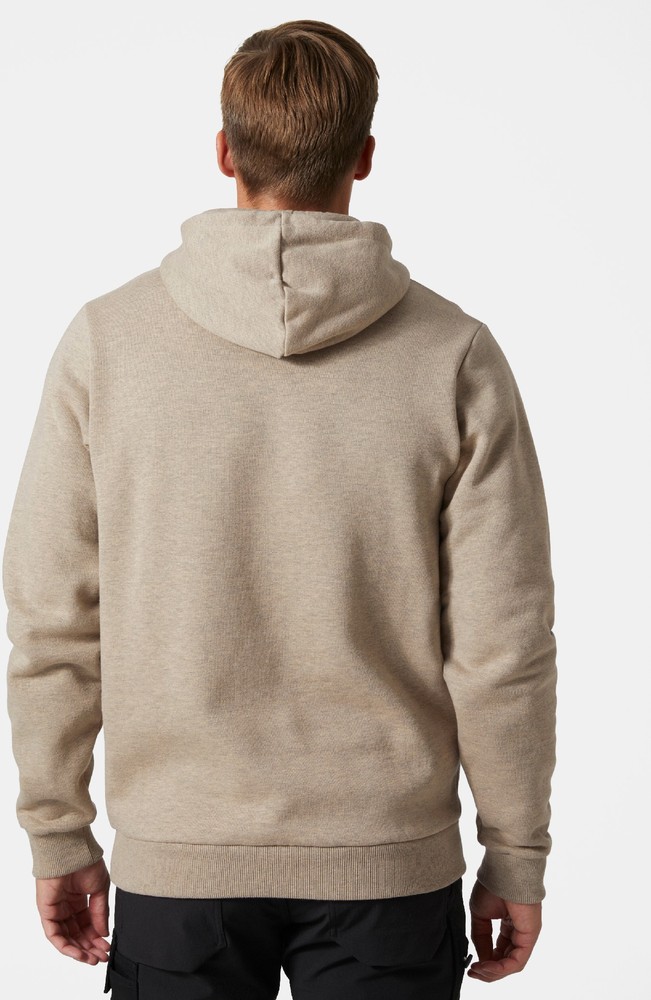 HellyHansenLogoHoodieSandMelange-XS