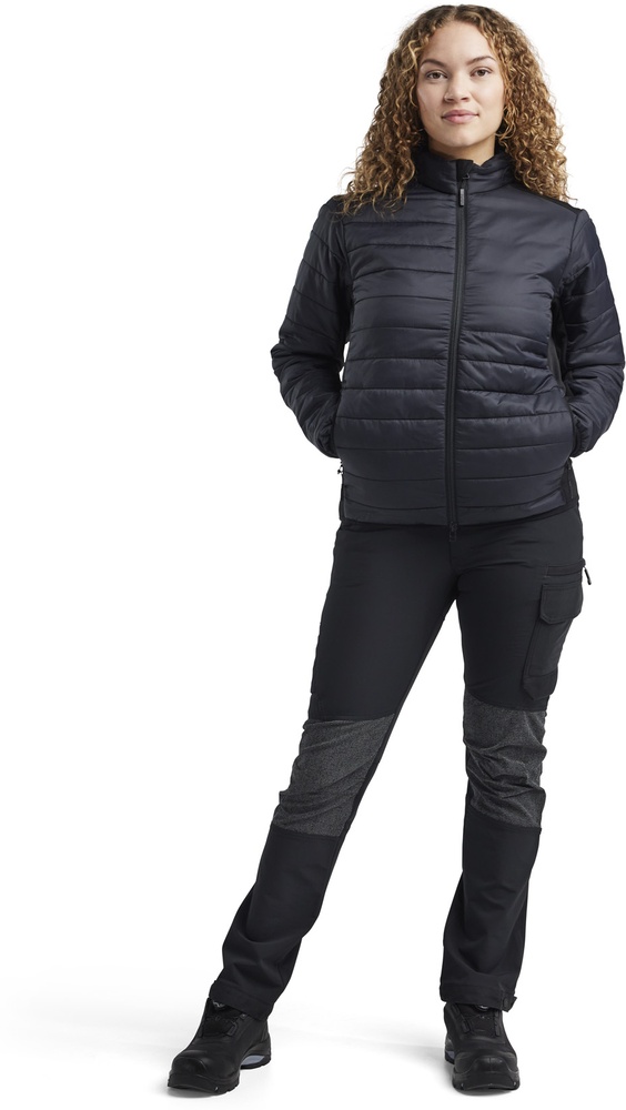 BlklderDamenArbeitsjackeJackewarmgefttert47152030SchwarzDunkelgrau-L