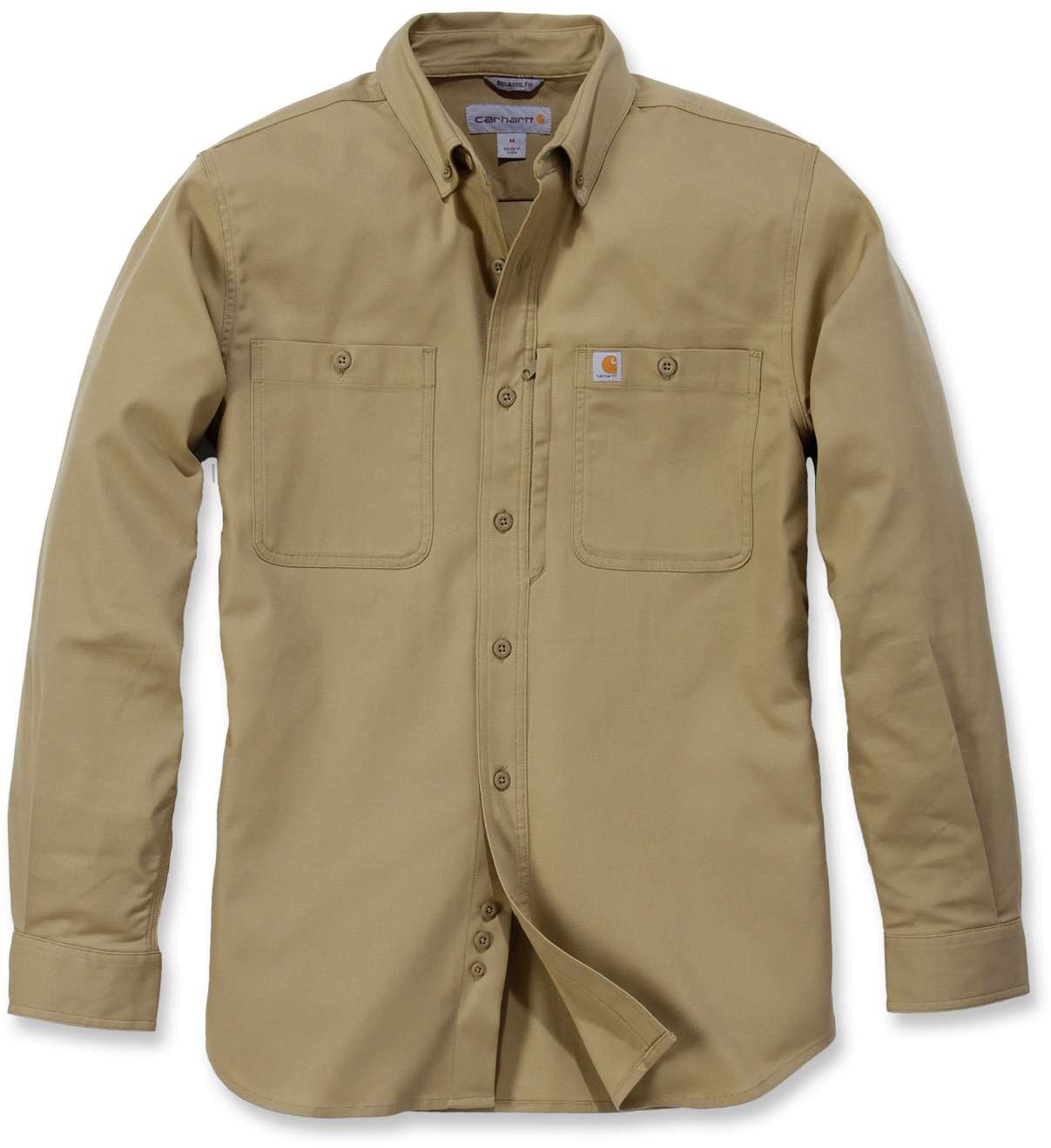 CarharttHerrenShirtRuggedProfWorkshirtLSDarkKhaki