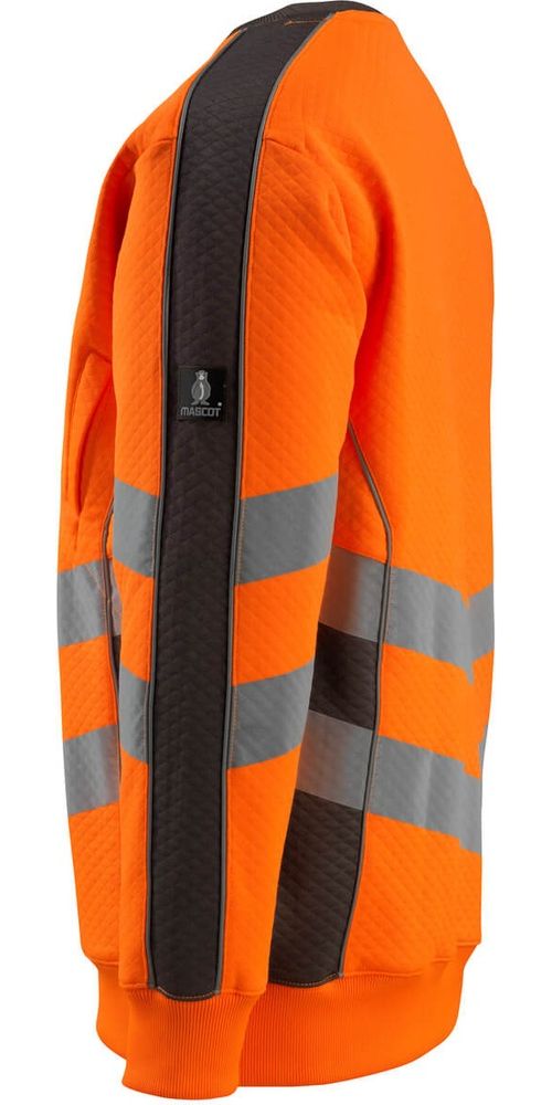 MascotSweatshirtWigtonSafeSupreme50126-932Hi-visOrangeDunkelanthrazit-XXL