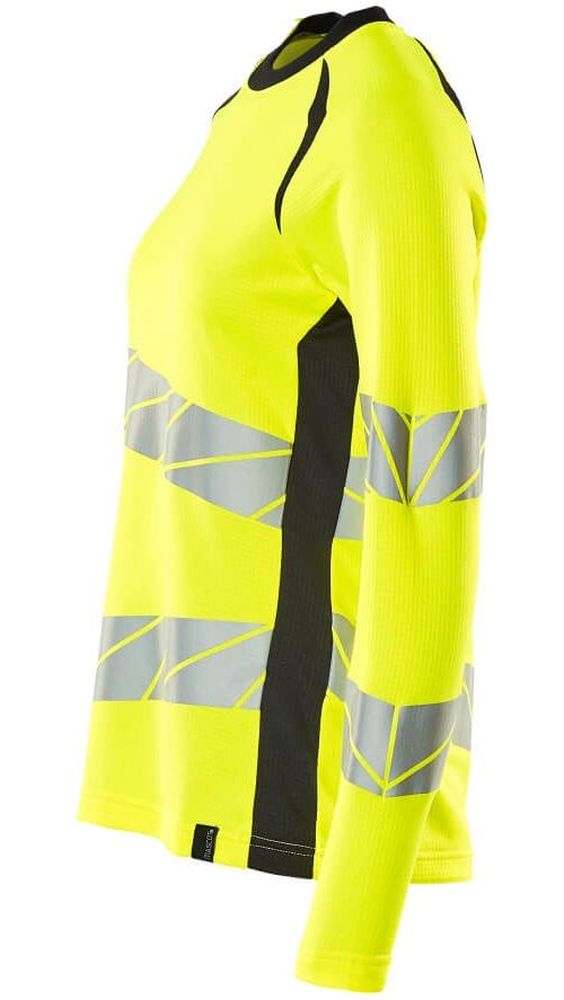 MascotDamenT-ShirtLangarmAccelerateSafe19091-771Hi-visGelbSchwarzblau-XXL