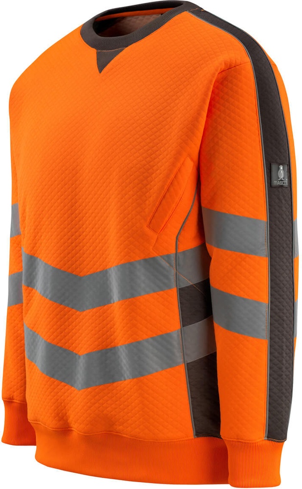 MascotSweatshirtWigtonSafeSupreme50126-932Hi-visOrangeDunkelanthrazit-XXL