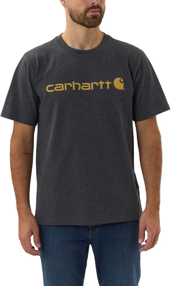 CarharttCoreLogoT-ShirtSSCarbonHeather CarharttCoreLogoT-ShirtSSCarbonHeather