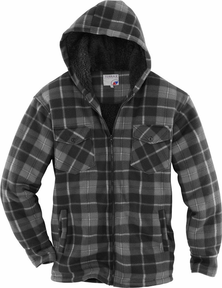 TerraxWorkwearThermohemdmitTeddyfutter10731SchwarzAnthra-S