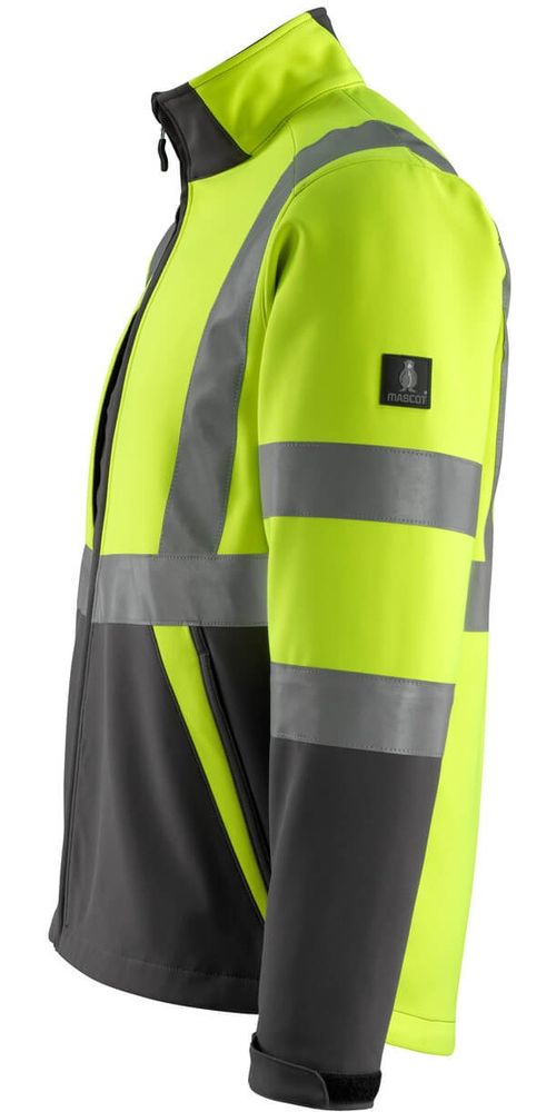 MascotSoftshellJackeKiamaSafeLight15902-253Hi-visGelbDunkelanthrazit-XXL