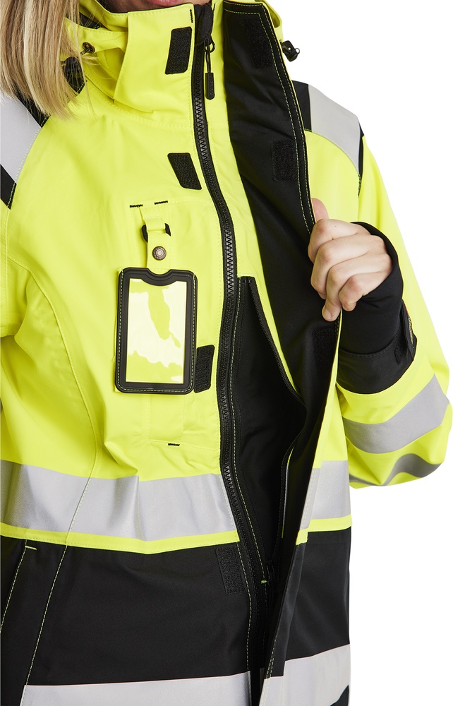 BlklderDamenArbeitsjackeHighVisShellJacke49041987GelbSchwarz-L
