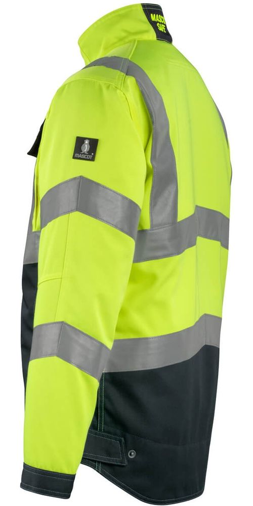 MascotJackeOxfordSafeSupreme15509-860Hi-visGelbSchwarzblau-XXL