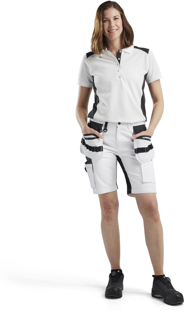 BlklderDamenPoloshirt33901050WeiDunkelgrau-L