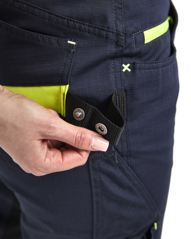 BlklderDamenArbeitshoseServicemitStretch71951330DunkelMarineblauHighVisGelb-C32