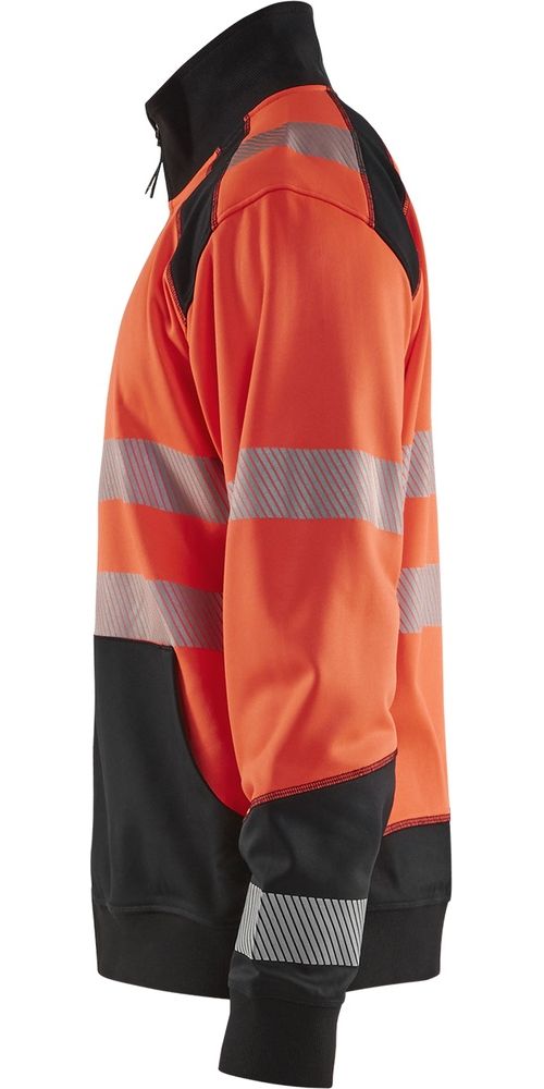 BlklderHighVisSweatshirtHalf-Zip35562528RotSchwarz-4XL