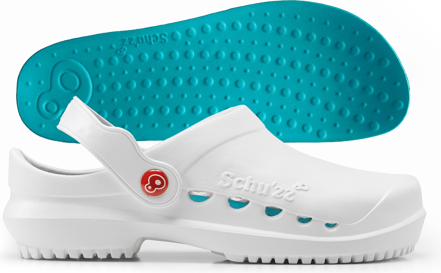 SchuzzSchuzzHerrenClogBerufsschuhePROTECHommeuniBlancBleuptroleWei-41