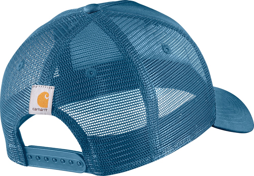 CarharttRuggedFlexTwillMesh-BackScriptPatchCap106738DarkTranquilBlue
