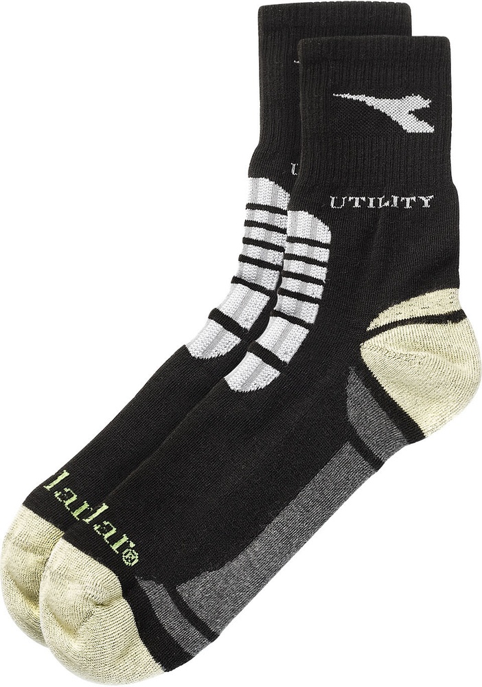 UtilityDiadoraSockenTechSummerSocksBlackDarkGullGrey-M