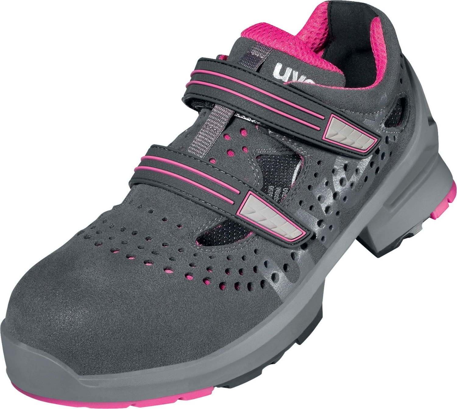 Uvex1LadiesSandalenS185608GrauPink85608