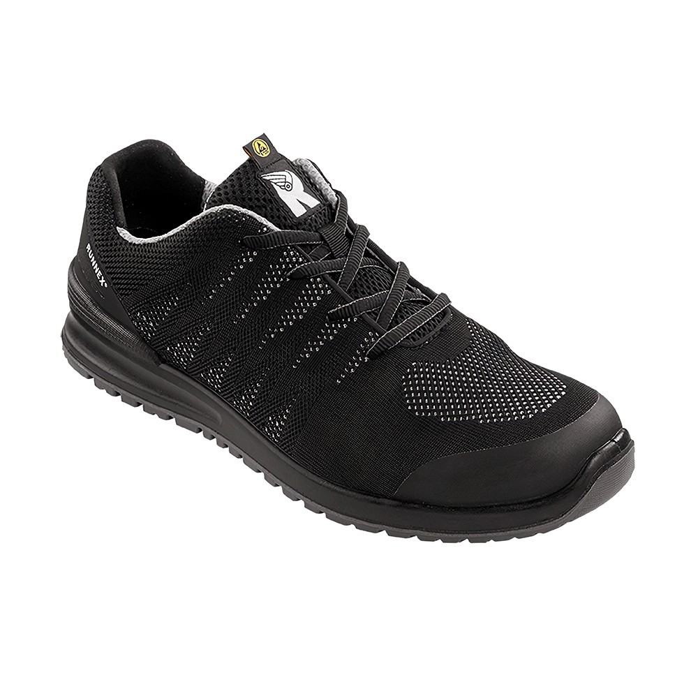 RUNNEXS1P-ESD-SicherheitshalbschuhSportStarSchwarzGrau-36