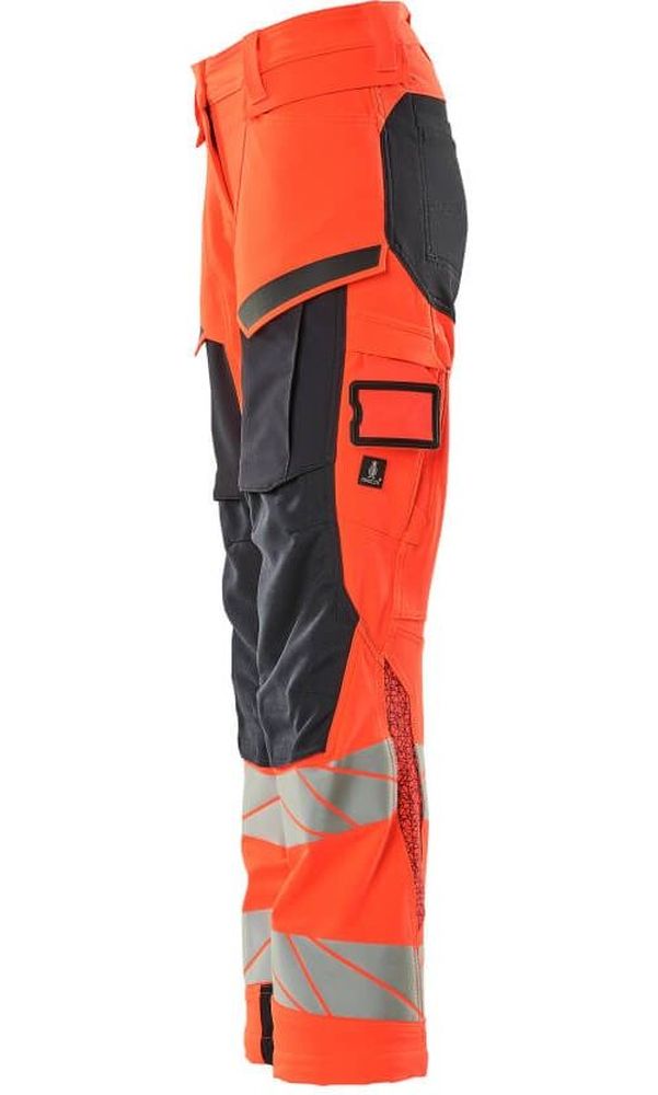 MascotDamenHosemitKnietaschenAccelerateSafe19078-511Hi-visRotSchwarzblau-C3476