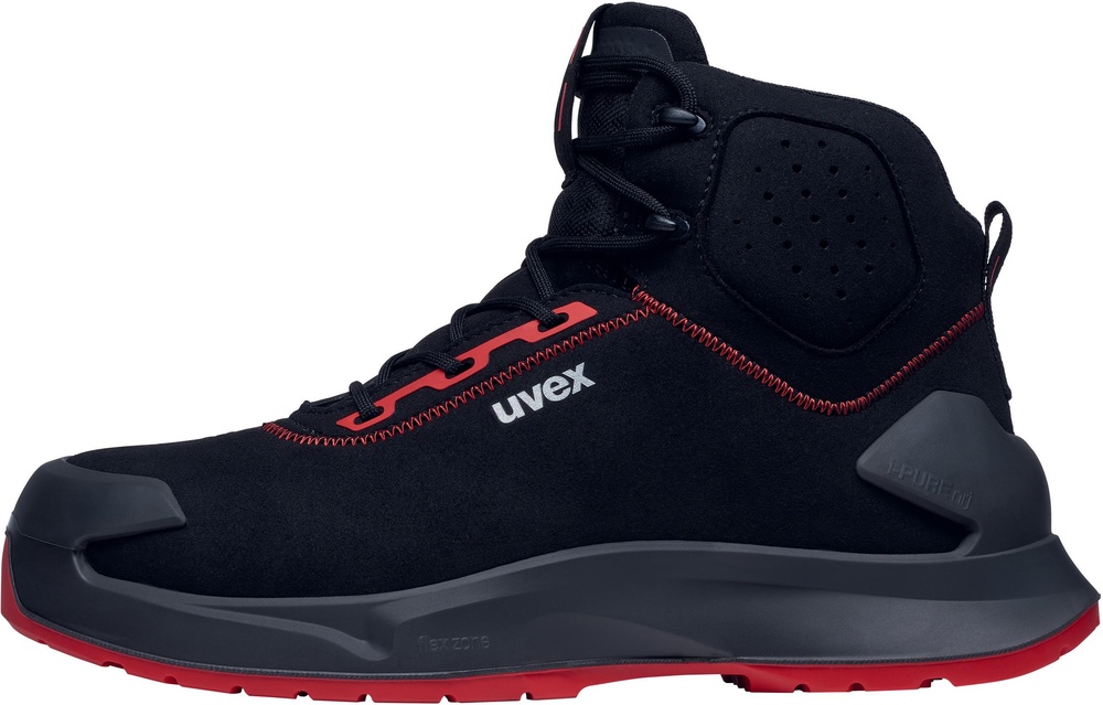 UvexSicherheitsschuhStiefel1X-CraftSicherheitsstiefelS3LSR68041SchwarzRot-35Weite10