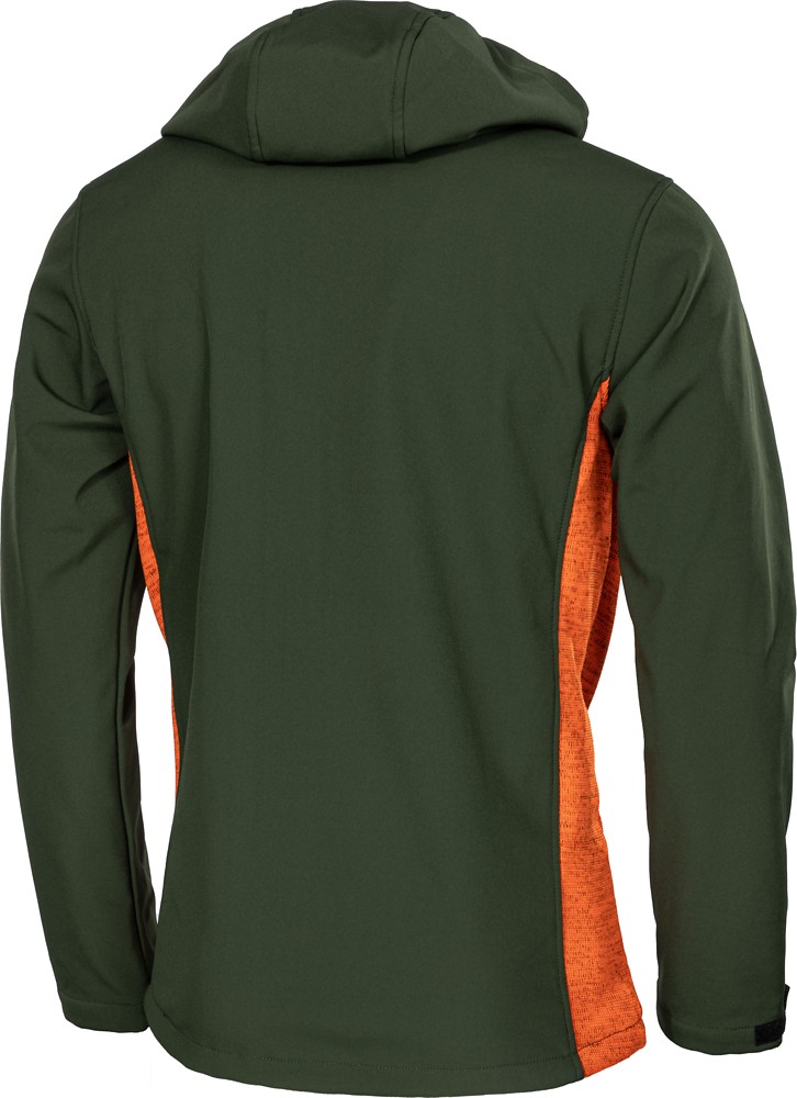 AlbatrosListerSoftshell-StrickfleecejackeOliv-Orange