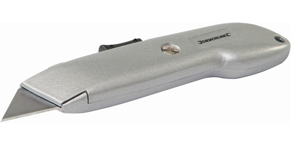 SilverlineTrennwerkzeugUniversal-SicherheitsmessermitautomatischemKlingenrckzug140mm