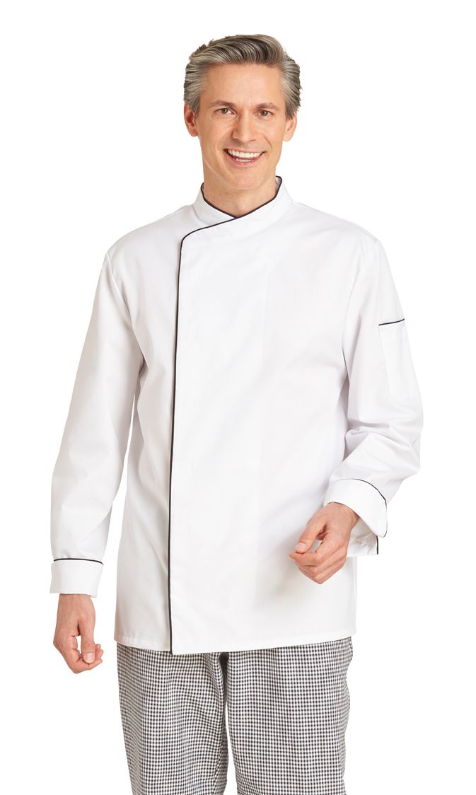 LeiberHerrenKochjacke1225980110WeiSchwarz