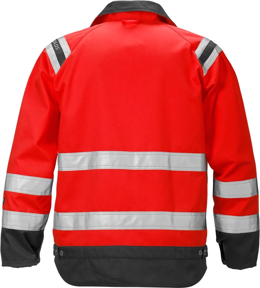 FristadsWarnschutz-JackeHighVisJackeKl34026PLUWarnschutz-RotSchwarz-XS
