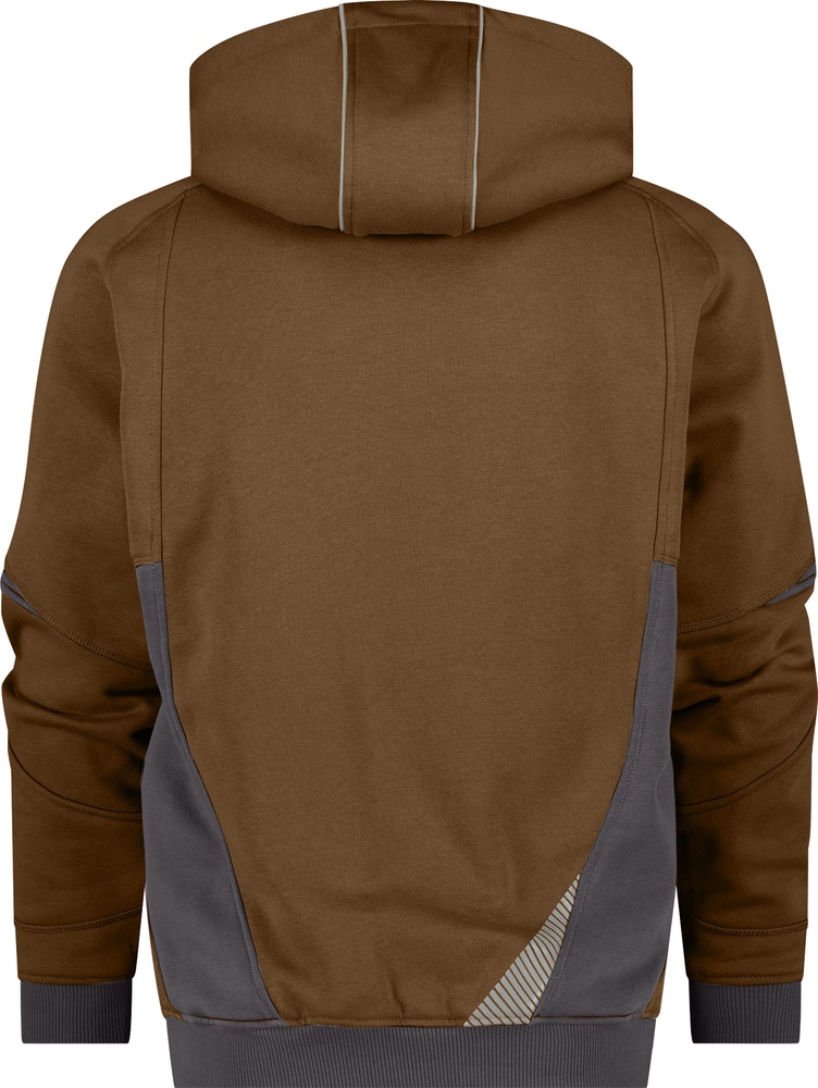 DassyKapuzensweatshirtLunaxLehmbraunAnthrazitgrau-XS