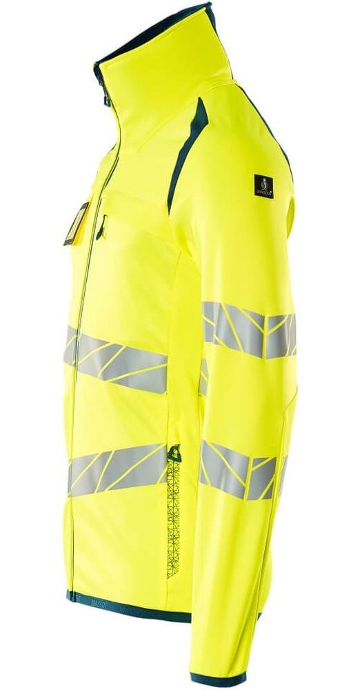 MascotFleecepullovermitReiverschlussAccelerateSafe19103-315Hi-visGelbDunkelpetroleum-XXL