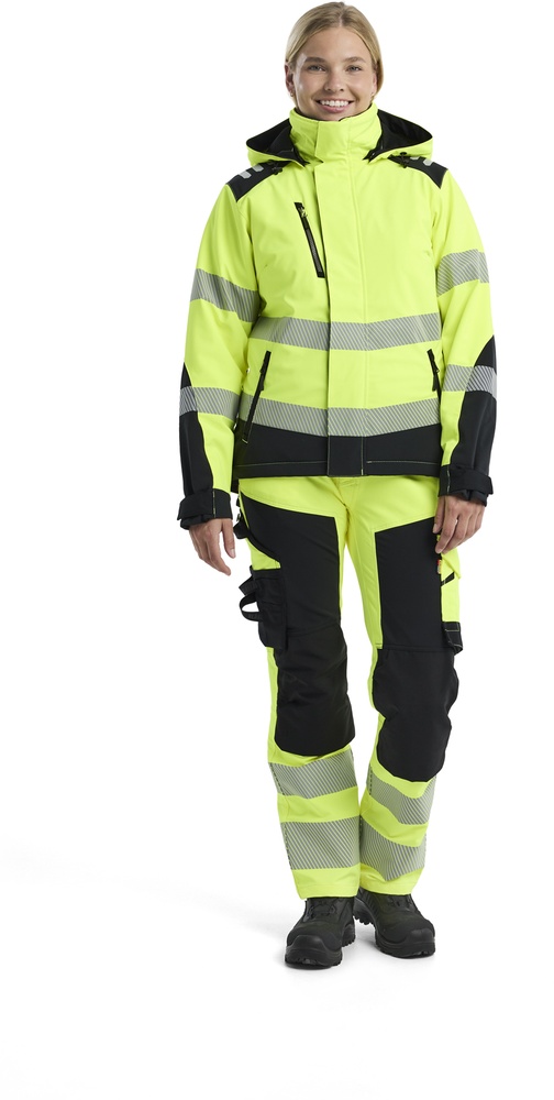 BlklderDamenArbeitsjackeHighVisSoftshellWinterjacke44012513GelbSchwarz-L
