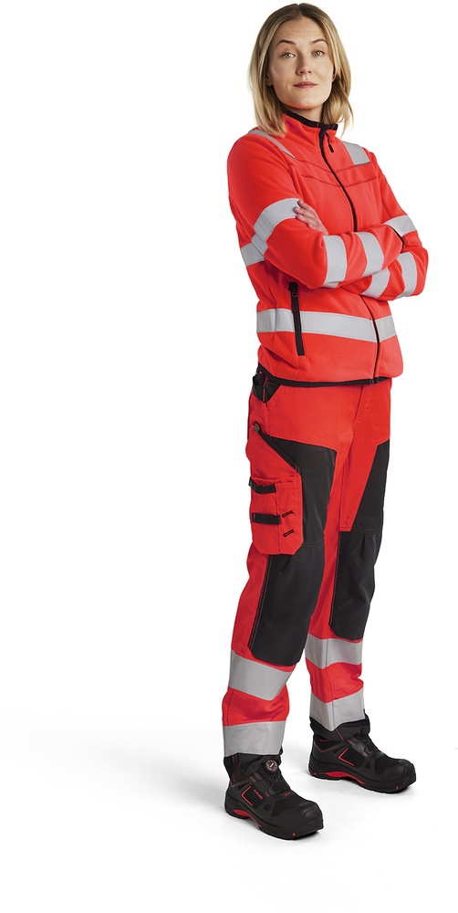 BlklderDamenArbeitsjackeHighVisMicrofleeceJacke49661010Rot-L