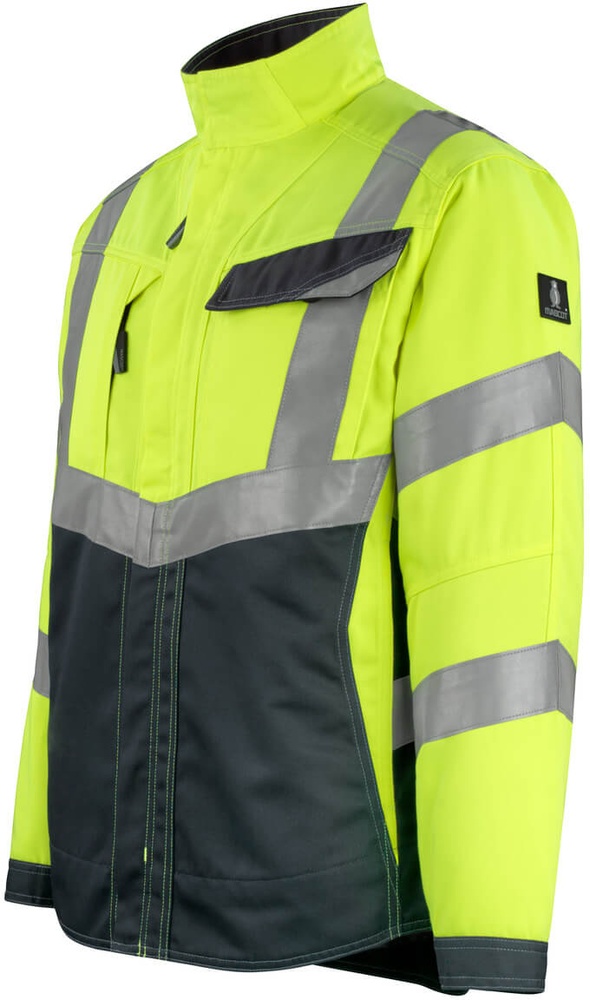 MascotJackeOxfordSafeSupreme15509-860Hi-visGelbSchwarzblau-XXL