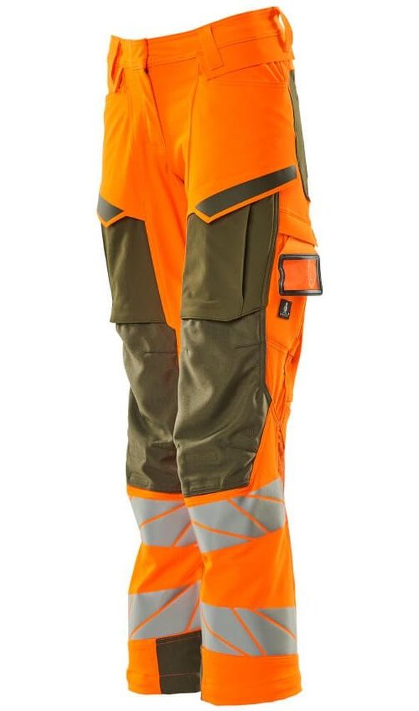 MascotDamenHosemitKnietaschenAccelerateSafe19078-511Hi-visOrangeMoosgrn-C3476