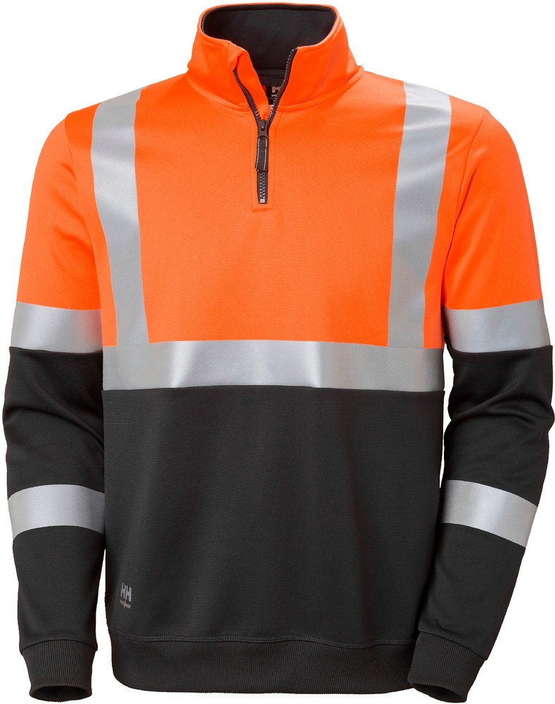 HellyHansenAddvisHalfZipSweatshirtCl1OrangeEbony-XS