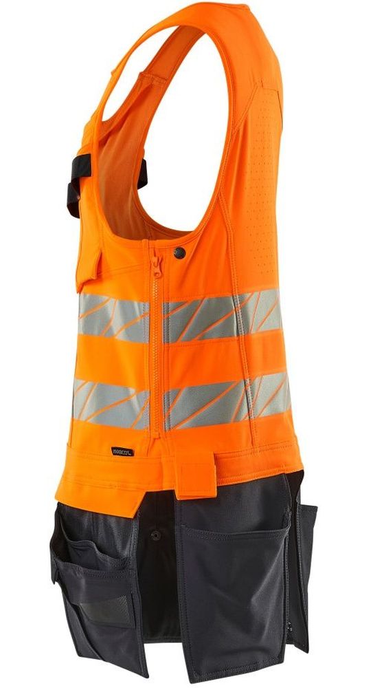 MascotWerkzeugwesteAccelerateSafe19589-711Hi-visOrangeSchwarzblau-XXL