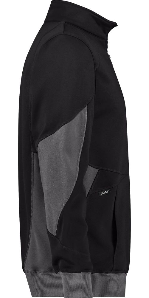 DassySweatshirtHyraxNextSchwarzAnthrazitgrau-XS